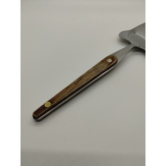 Vintage Cheese Knife - Cut Slice Serve - Wood Handle Stainless Blade JAPAN - Picture 6 of 6